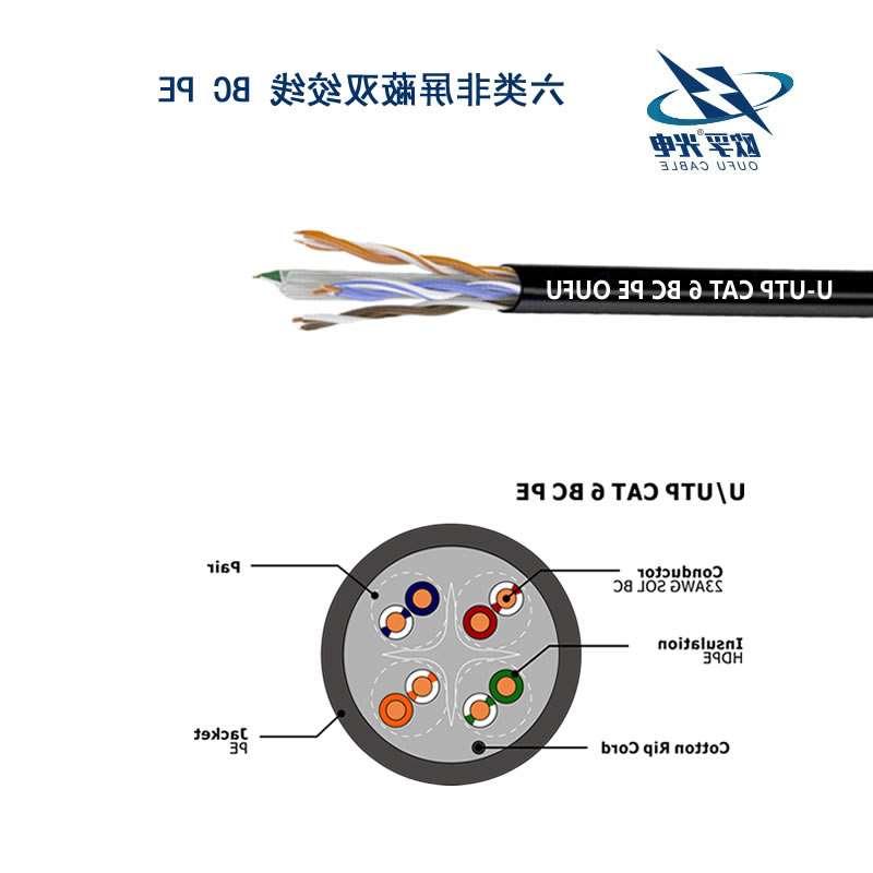 贵阳市U/UTP6类4对非屏蔽室外电缆(23AWG)